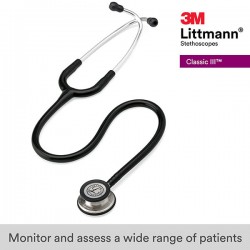 3M Littmann Classic III Stethoscope - Black 27 Inch (5620)