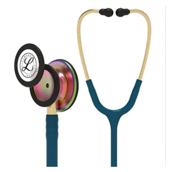 3M Littmann Classic III Stethoscope - Caribbean Blue with Rainbow Chestpiece (5807)