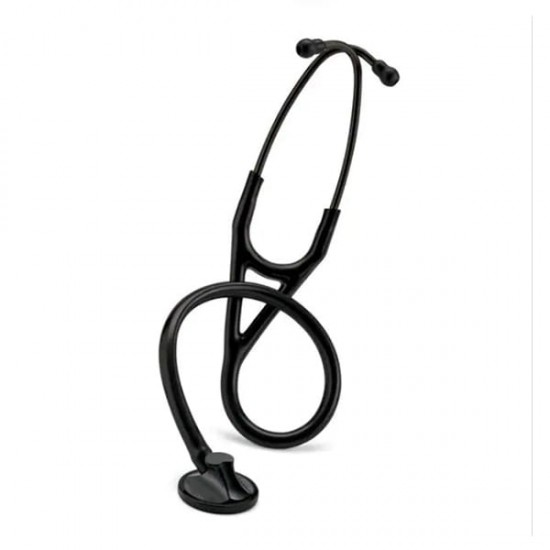 3M Littmann Master Cardiology Stethoscope - Black Chestpiece and Eartubes with Black Tube (2161)