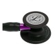 3M Littmann Cardiology IV Stethoscope - Black Chestpiece with Black Tube and Violet Stem (6203)