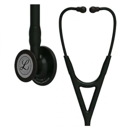 3M Littmann Cardiology IV Stethoscope - Black Finish Chestpiece with Black Tube (27 inch) (6163)