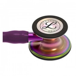 3M Littmann Cardiology IV Stethoscope - Rainbow Checstpiece with Plum Tube and Violet Stem (6205)