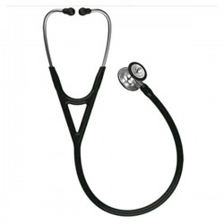 3M Littmann Cardiology IV Stethoscope - Standard Finish Chestpiece with Black Tube (27 inch) (6152)