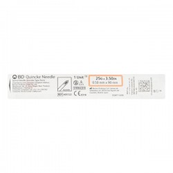 BD Quincke Needle (25G x 3.50 in) (0.50mm x 90mm)