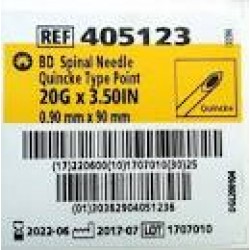 BD Spinal Needle 20Gx3.5 (Quincke) (405123)