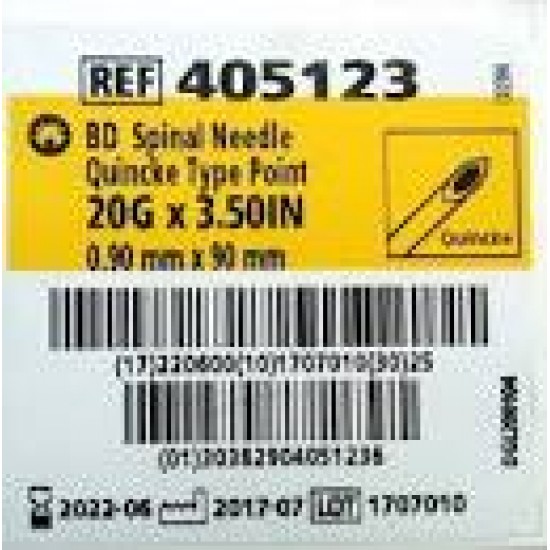 BD Spinal Needle 20Gx3.5 (Quincke) (405123)