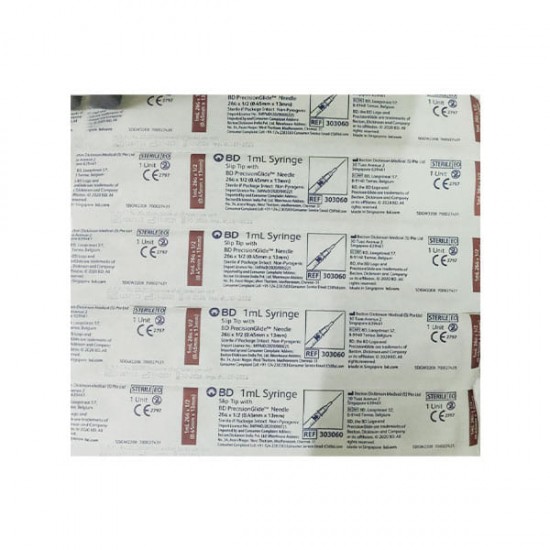 BD Syringe 1 ml (26 G x 12 inch) (303060)