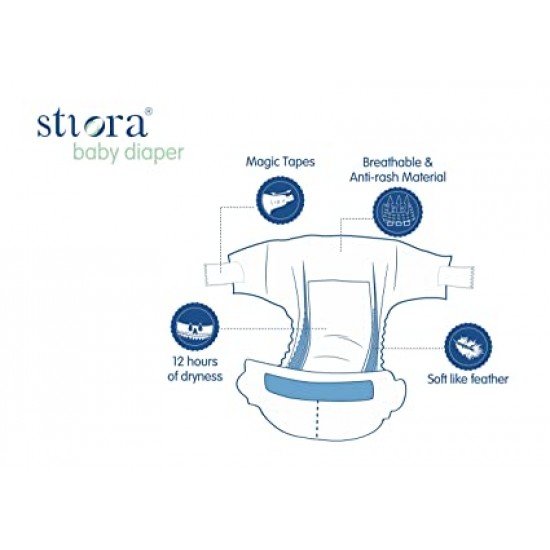 STIORA Baby Diaper -new born, Medium