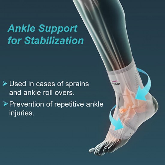 Tynor Ankle Support (Neoprene) (One Size) (J 12)