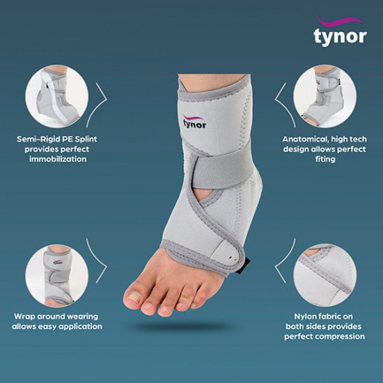 Tynor Ankle Support (Neoprene) (One Size) (J 12)