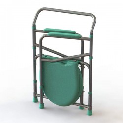 Tynor Commode Chair (UN) (L 35) - Silver