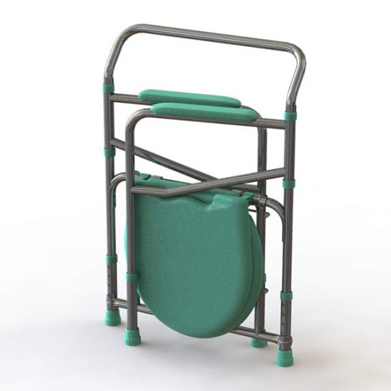 Tynor Commode Chair (UN) (L 35) - Silver