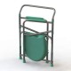 Tynor Commode Chair (UN) (L 35) - Silver