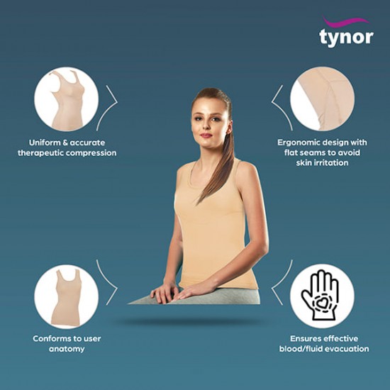 Tynor Compression Garment Vest (Sleeveless) - Normal  (I 83)
