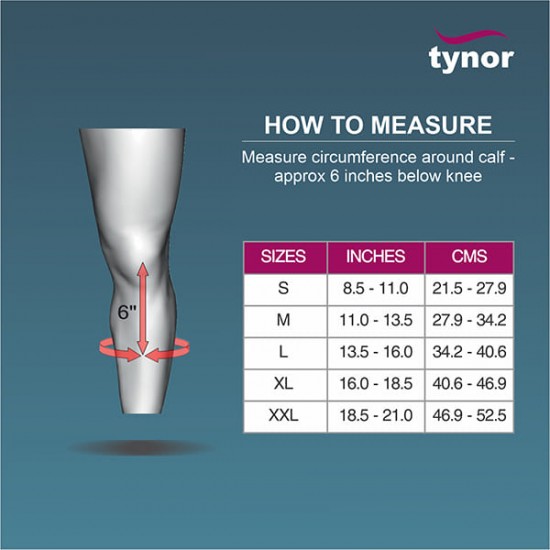 Tynor Compression Stocking Below Knee (Pair) (I 16)