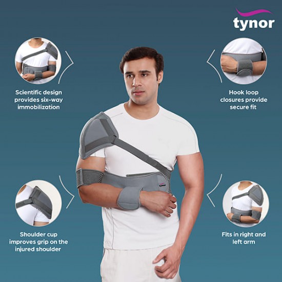 Tynor Elastic Shoulder Immobiliser (L) (C 03)