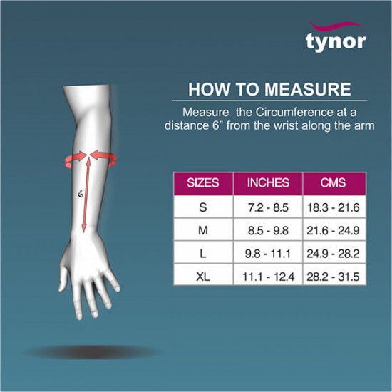 Tynor Elastic Wrist Splint (Left,Right) (E 01)