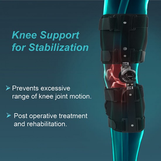 Tynor R.O.M. Knee Brace 18 Inches x 46 cm (UN) (D 10)