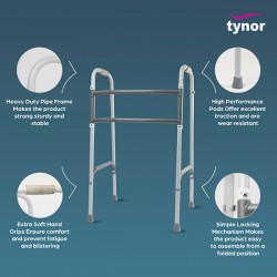 Tynor Walker Foldable Ergo (UN) (L 37) - Silver