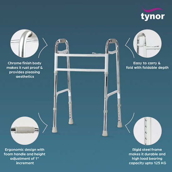 Tynor Walker Invalid's HD All Pods (UN) (L 34) - Silver