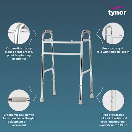 Tynor Walker Invalid's HD All Pods (UN) (L 34) - Silver