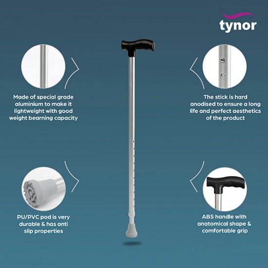 Tynor Walking Stick L type (UN) ( L 08) - Golden