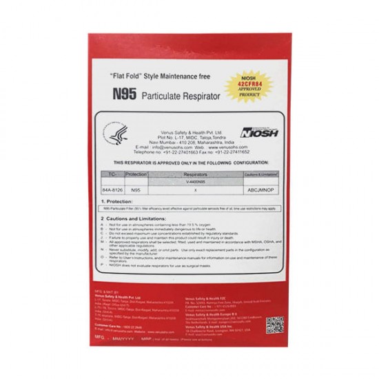 Venus V4400 Respirator( Niosh Approved)
